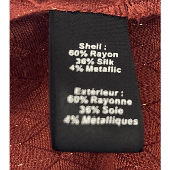 Elizabeth and James Red Geometric Blouse - Picture 6 of 8